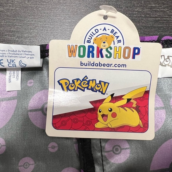 GENGAR Build-A-Bear Pokémon Coat Jacket Cape NEW - Picture 3 of 4